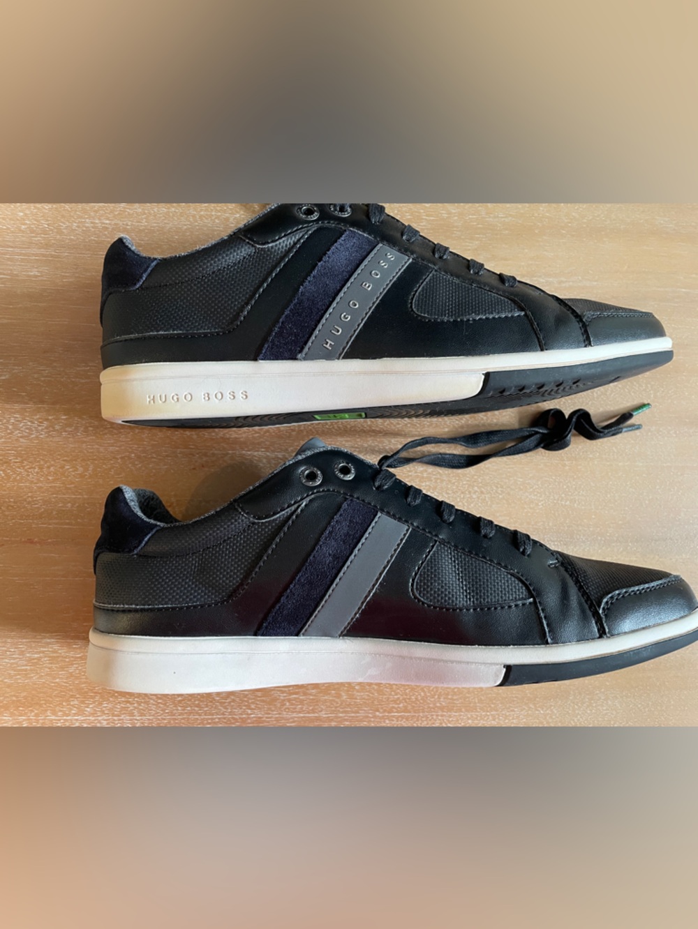 Hugo Boss Black and Navy  Low-Top Men's Sneakers. Slim.